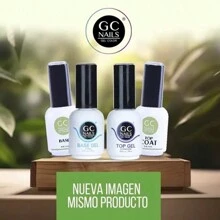 Duo Base Y Top Coat Gc Nails 15 Ml - transparente - Ver 2
