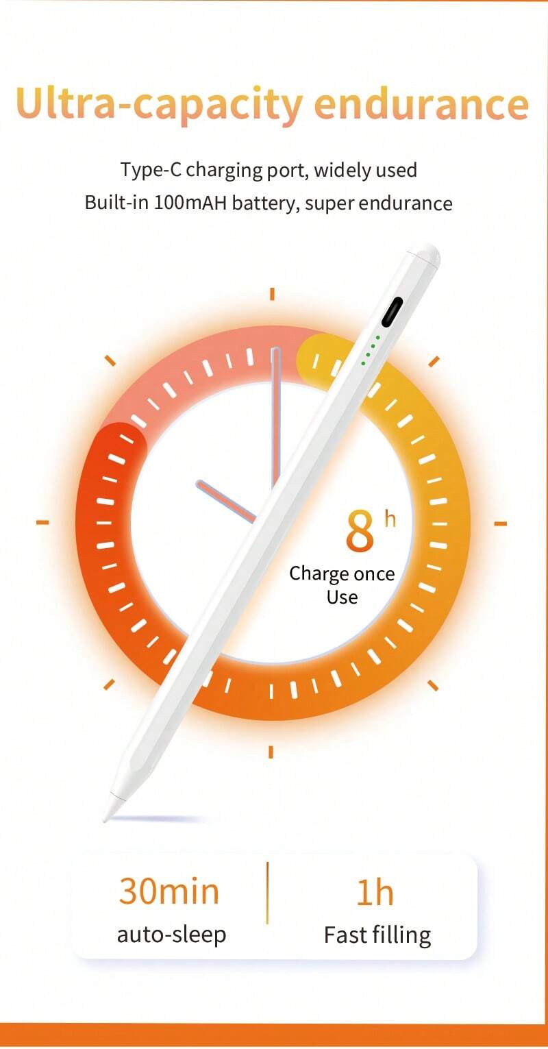 Penna Stilo Metro 2-in-1 Per Touchscreen - Con 15 Punte Di Ricambio, Precisione, Compatibile Con Smartphone E Tablet - Foto 4