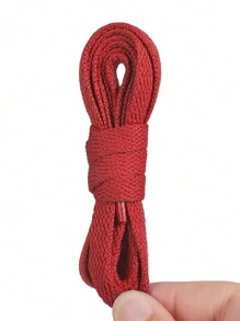 New Colorful Polyester Flat Shoelaces, Solid Color Laces For Canvas Shoes, Sneakers