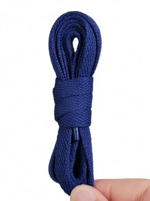 New Colorful Polyester Flat Shoelaces, Solid Color Laces For Canvas Shoes, Sneakers