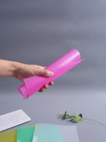 1pc A4 Size Snap Clip Swing Binder, Minimalist PP Material Waterproof & High Transparency, Suitable For Student Study And Office File Organization,Back To School,School Supplies