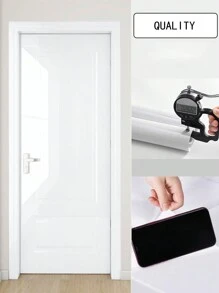 1 Roll Thick Glossy Marble Door Stickers - Bedroom Moisture, Stain And High Temperature Wallpaper, Simple Home Decor Wallpaper For Living Room, Kitchen, Bedroom And Bathroom