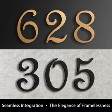 10cm(0-9)Acrylic Mailbox Number, Office Door Number Sticker, Enhanced 3D Effect Signage - Multicolor - View 4