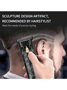 [Ensemble d'outils de toilettage] Tondeuse à cheveux et tondeuse à barbe professionnelle pour hommes, conception pratique et portable vous permet de maintenir une belle apparence à tout moment et partout, performances durables vous aident à entretenir une coiffure parfaite, convient aux hommes et aux femmes