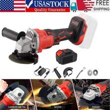 Cordless Angle Grinder For Milwaukee 18V Battery, Angle Grinder With 11000 RPM Brushless Motor, 3 Variable Speeds Grinders For Cutting, Griding, Polishing.