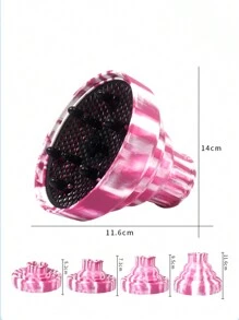 1 szt. dyfuzor do suszarki do włosów, silikonowa nakładka dyfuzora do suszarki do włosów, do stylizacji loków, suszenia i masażu włosów, idealna do większości modeli suszarek do włosów, dyfuzor do suszarki do włosów, powrót do szkoły, niezbędne akcesoria podróżne i wakacyjne, akcesoria do włosów dla kobiet - Wielokolorowe - Zobacz 2