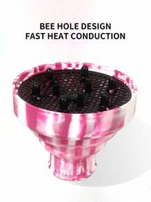 1 szt. dyfuzor do suszarki do włosów, silikonowa nakładka dyfuzora do suszarki do włosów, do stylizacji loków, suszenia i masażu włosów, idealna do większości modeli suszarek do włosów, dyfuzor do suszarki do włosów, powrót do szkoły, niezbędne akcesoria podróżne i wakacyjne, akcesoria do włosów dla kobiet - Wielokolorowe - Zobacz 6