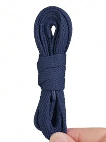 New Colorful Polyester Flat Shoelaces, Solid Color Laces For Canvas Shoes, Sneakers