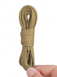 New Colorful Polyester Flat Shoelaces, Solid Color Laces For Canvas Shoes, Sneakers