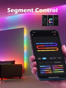 Acosh Neon LED Strip Lights Multi-Color - 5V USB Powered With Smart App Control Lighting For Bedroom Dreamcolor Decor And Remote Music Sync Color Changing LED Lights For Party, Holiday Theme - Multicolor - View 9