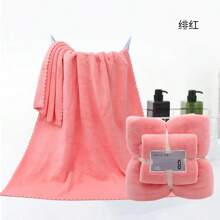 2PC Bath Towels Set Soft Highly Absorbent Quick-Drying Coral Velvet Bath Towel Adults Hotel & Spa Use JDTS - màu xanh lá - Xem 8