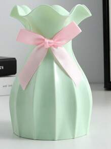 1 件北欧风格喇叭形塑料花瓶，简约防滑花瓶，适用于家庭和办公室装饰