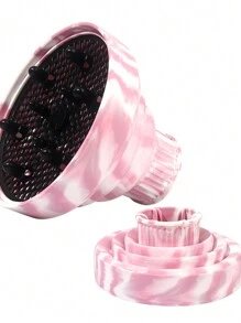 1 szt. dyfuzor do suszarki do włosów, silikonowa nakładka dyfuzora do suszarki do włosów, do stylizacji loków, suszenia i masażu włosów, idealna do większości modeli suszarek do włosów, dyfuzor do suszarki do włosów, powrót do szkoły, niezbędne akcesoria podróżne i wakacyjne, akcesoria do włosów dla kobiet - Wielokolorowe - Zobacz 12