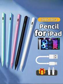 Lápiz stylus para iPad 2024, iPad Air 11, Air 13, M2 Pro 13, 11, M4, 5/6/7/8/9/10th Gen, Air 3/4/5, Mini 5, 6 con rechazo de palma y batería de 120mAh
