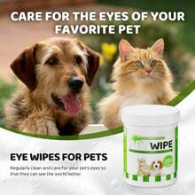 100ml Cat/Dog Lover Gift And Dog/Cat Mom Love Pet Bright Eyes + 200 Pieces Of Cat/Dog Lover Gift And Dog/Cat Mom Love Pet Eye Wipes, Special Dog Lover And Dog Mom Love Eye Cleaning Wipes, Clean Dog Lover And Dog Mom Love Tear Marks, Cat/Dog Lover Gift And Dog/Cat Mom Love Pet Wipes - White - View 6