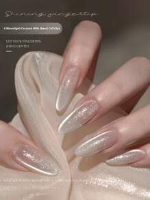 MIANEL GEL MIANEL 12毫升春夏月光椰奶白色凝胶指甲油亮油，夜光闪耀，包含畅销的白色、粉色、蓝色凝胶指甲油，以及2026年新款配套闪亮钻石亮片指甲油，是美甲沙龙、白色指甲和冬季指甲护理的理想之选。 - 白色 - 查看 10
