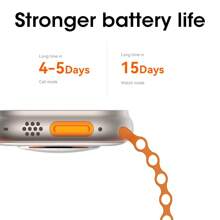 Reloj inteligente Watch ultra 3 pantalla de 2,1 pulgadas NFC detección de ruido llamada Bluetooth ai traducción monitoreo de salud - Negro - Ver 9