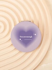 1PC Round 7CM Foldable Double Sided Makeup Mirror With 2X Magnifier Is A Perfect Gift For Dear Mothers, Aunts, Grandmothers, Daughters, Nieces, Sisters, Goddaughters, Brides And Lovely Bridesmaids! Ideal Gift For Holidays, Birthdays, Weddings, Mother's Day, Valentine's Day, New Year's Day, Etc.