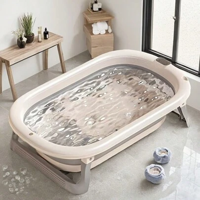 Portable Foldable Bathtub, Designed For Small Spaces, Easy Setup, Suitable For Home Sauna And Hot Water Bath, Great Holiday Gift Choice Bathroom Decor Fall Decor Bathroom Accessories Back To School