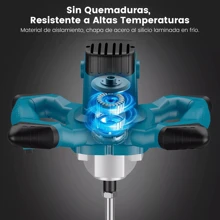 Eléctrica Mezcladora De Cemento Pintura Velocidad Ajustable - Tipo de Enchufe A USA (110-127V) - Ver 3