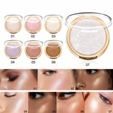 YOUNG VISION 1 盒装烘焙高光粉，偏光高光粉饼，用于塑造面部轮廓和鼻影 - 彩色 - 查看 2