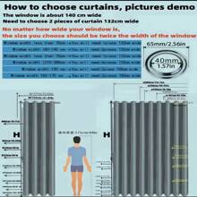 1 pieza Cortina blanca semi-transparente similar al lino con un patrón bordado floral, apta para la sala de estar y el dormitorio - Multicolor - Ver 2