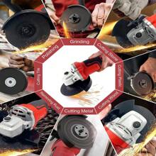 Cordless Angle Grinder For Milwaukee 18V Battery, Angle Grinder With 11000 RPM Brushless Motor, 3 Variable Speeds Grinders For Cutting, Griding, Polishing. - US A Type Plug(110-127V) - View 11