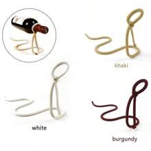 Rope Red Wine Rack Snake Bracket Wine Bottle Holder Modern Style For Home Decoration Table Decor Wine Cabinet Display - White - View 6