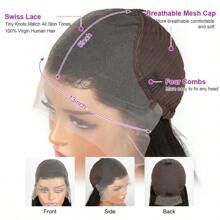 CEXXY Pelucas rizadas de 200 de 30 a 40 pulgadas con encaje frontal HD de 13x6, peluca de cabello humano suelto, onda profunda, cabello crudo Remy brasileño prearrancado para mujeres