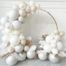 高品质乳胶气球套装 18/12/10/5 英寸派对装饰气球适合生日、情人节婚礼、毕业派对、新季节新娘送礼会、性别揭示派对装饰气球 - 彩色 - 查看 4