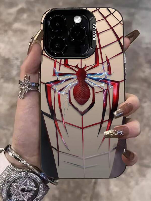 IPhone 16 Pro/11/12/13/14/15 Phone Case, Hard IMD Protective Cover With Cartoon Marvel Design, Anti-Fall
