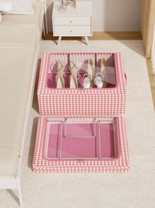 1 件式衣柜收纳盒和储物空间 - 床底收纳盒和储物空间最大化 - 理想的衣柜收纳盒、玩具收纳盒和床底收纳盒、衣柜收纳盒、可折叠收纳盒、鞋盒、衣柜收纳盒、鞋子收纳盒、床底储物盒、抽屉收纳盒。卧室、收纳盒、家居储物、女式白色 T 恤、女式黑色裤子、女士冬装、连衣裙、