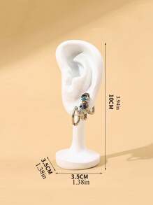 1pc Earring Display Stand, Jewelry Earring Holder Rack, Faux Ear Model For Jewelry Store Live Streaming, Earrings Decoration Props