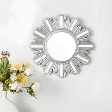 3pcs/Set Wall Mirror Decoration Set, Round Gold Mirror, Home Decor, Suitable For Bedroom, Living Room, Entrance - No Power Needed, Unique Wall Decoration Gifts Birthday Graduation