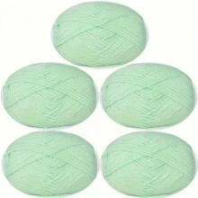 5 stuks ultrazachte handgehaakte stof, voor haken, breien en meerkleurige garens, doe-het-zelf-knutselgarens, 4-draads garen voor doe-het-zelf-sjaal, muts, trui, haakpakketten voor beginners, comfortabel en gezond leven
