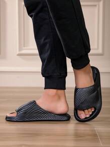 Zapatillas de casa antideslizantes de EVA silenciosas para mujer, sandalias suaves de interior para parejas en el baño