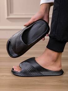 Zapatillas de casa antideslizantes de EVA silenciosas para mujer, sandalias suaves de interior para parejas en el baño