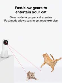 全新 USB 多功能猫玩具、自娱激光笔、LED 红光激光猫智能玩具、自动激光逗猫器