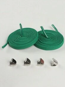 Slouchy Elastic No-Tie Shoelace For Flat Shoes, Canvas Shoes, Sneakers, Athletic Shoes - Multicolor - View 30