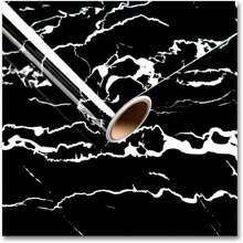 1卷黑色大理石接触纸台面覆盖物撕下并粘贴厨房台面墙纸粘合剂棕色可移除壁纸花岗岩接触纸大理石包装纸 - 彩色 - 查看 16