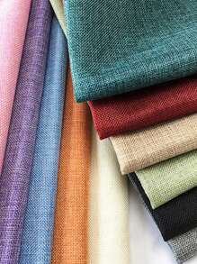 1pc & Linen Blended Faux Linen Fabric, Suitable For Wedding Tablecloth, Cushion Cover, Pillow