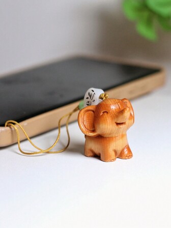 1 st träelefantprydnad, juldekoration, gåva