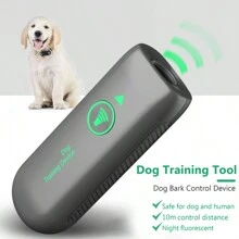 Máy xua đuổi thú cưng cầm tay siêu âm mới, Thiết bị huấn luyện có thể sạc lại qua USB, Máy huấn luyện chó điều khiển âm thanh siêu âm công suất cao, Thiết bị xua đuổi động vật trong nhà và ngoài trời, Thiết bị chặn sủa - Xám - Xem 3