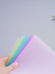 1pc A4 Size Snap Clip Swing Binder, Minimalist PP Material Waterproof & High Transparency, Suitable For Student Study And Office File Organization,Back To School,School Supplies