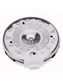 音调管调谐器精确的 13 音符半音 C-C 音阶为您提供镀铬管和滑动音符选择器，为您提供成为更好歌手的关键 - 銀色 - 查看 9