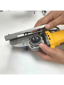 45-Degree Stainless Steel Angle Grinder Chamfering Tool For Tile & Woodworking - Portable Beveling Attachment, Assembly Required - 1 Item - View 2