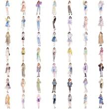 50 pezzi Adesivi decorativi in PET con graffiti e ragazze di tendenza, adatti per decorare diari, custodie per telefoni, tablet e tavoli, resistenti all'acqua, idea regalo