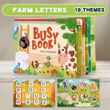1pc Early Educational Silent Sticky Book For Toddlers, Repetitive Learning Puzzle Sticker Book Montessori Toy - Quiet Book - View 17