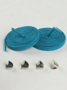 Slouchy Elastic No-Tie Shoelace For Flat Shoes, Canvas Shoes, Sneakers, Athletic Shoes - Multicolor - View 24