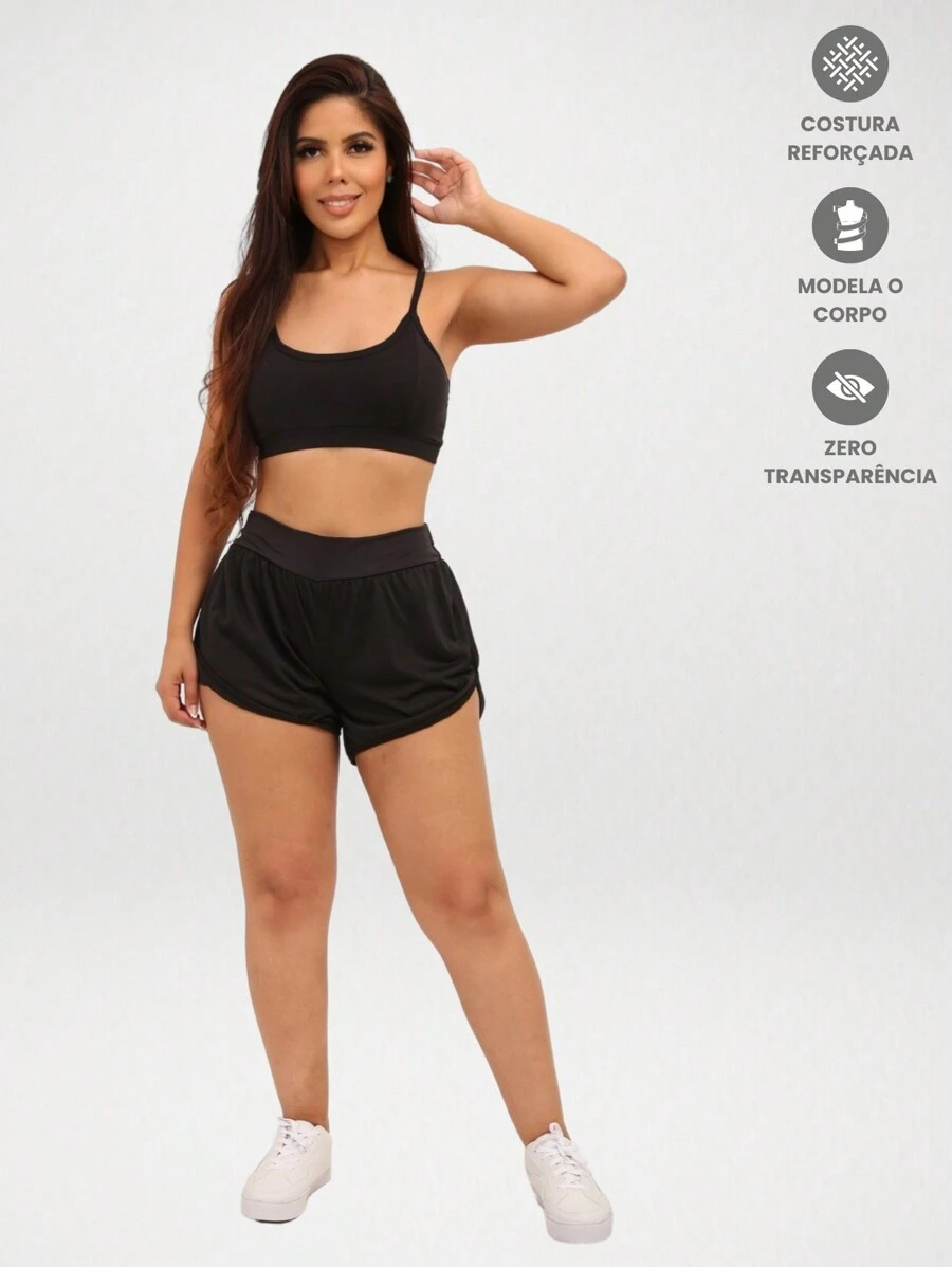 Women Sports Sets - 黑色 - 查看 1